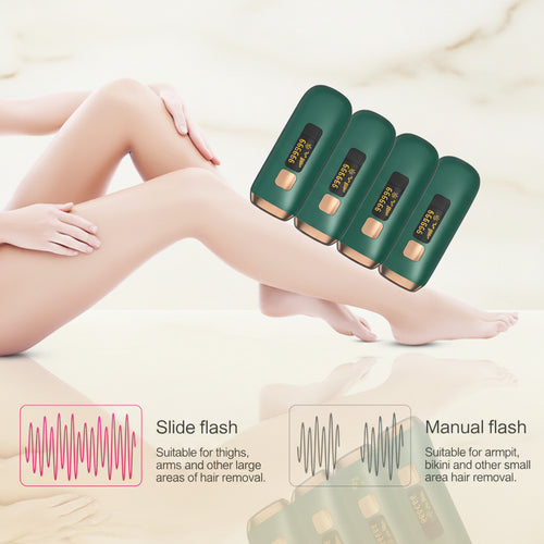 Laser Hair Removal for Women and Men with Cooling System，Upgraded to 990,000 Flashes Hair Removal Device on Facial Legs（Green）