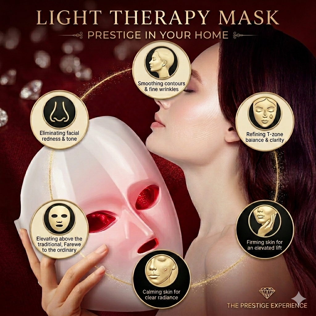 LED Face Mask — 7-Color Light Therapy | Anti-Aging, Acne & Glowing Skin